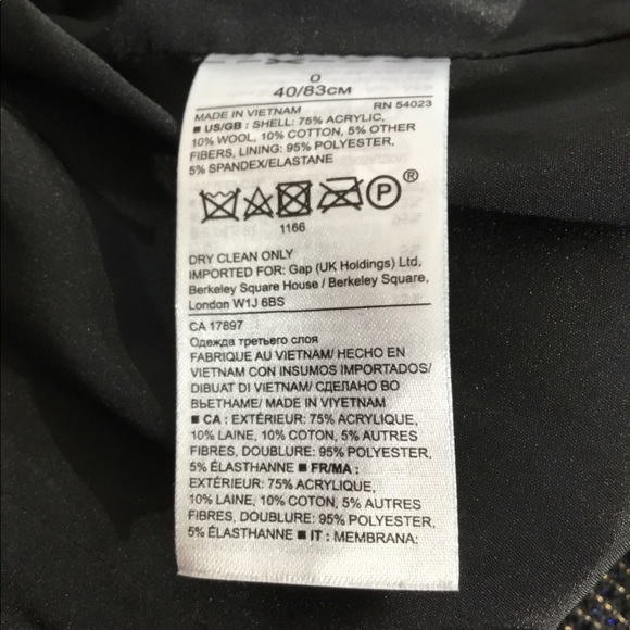 Banana Republic Black & Gold Belted Jacket Blazer EUC - Picture 7 of 8